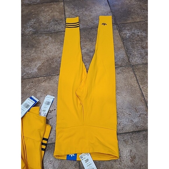 Adidas Orig Tights Womens /Girls Neuclassic High Waist Collegiate Gold 2XSP - Picture 5 of 10